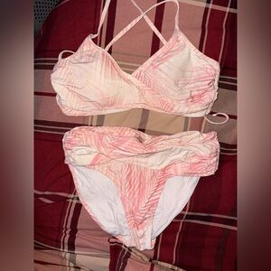 Calia by Carrie Pink Palm Bikini